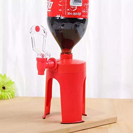 Cold Drink Dispenser Stand with Tap | Bottle Beverage Dispenser Stand with Tap/Plastic Bottle Dispenser Fountain for Cold Drink &amp; Fizz Saver | Party Bar Buffet Dispenser for Home,Picnic/