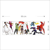 One Big Hero 6 Wall Sticker Cartoon Character Removable size 30x90 nc1436