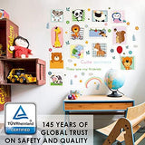 Baby Wall Stickers For Kids Room Decoration - Cartoon Animals Nursery wall Decal size 60x90 hm92023