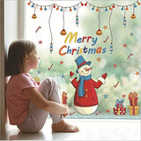 Christmas Color Cartoon Window Stickers Window Decoration Wall Stickers Glass Window Stickers