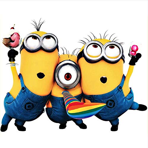 Cute Minions Wall Sticker for Kids Room High Quality EU US Fashion PVC Home Decor DIY Cartoon Poster ZY1406S