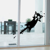 3D Wall Sticker Cat、Cute Cartoon Animals Wallpaper Sticker Decoration School  Living Room Window Bathroom Toilet Refrigerator Kitchen Corridor Waterproof Sticker Poster size 25×43cm nc1209