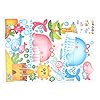 ® Whale Fish Patternroof Wall Stick® Whale Fish Pattern DIY Waterproof Wall Sticker Mural Decor size 60x90 ay9110