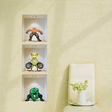 F63D 325 * 295mm Decoration 3D Wall Mural Room Cartoon PVC 3D Mural z-005 3 pieces