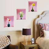 Kay Lala Trick Art Wall Sticker Flower Vase Sunflower Tulip Nordic Modern Cute Wallpaper Sticke  size30x33 z-003  r