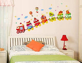 Ice Cream Train Cartoon Wall Sticker Home Decal Home Decoration Wallpaper Kids Rooms Wall size 50x70  am7003