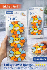 WUWA Stravits Fruit Sponges Providing Creative Design Attractive Look Durable Quality Comfortable Use (Random Design)