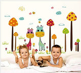 Cartoon lovely Animals Wall Stickers For Kids Rooms Boys Girls Children Bedroom Home Decor mm size 50x70 am7091