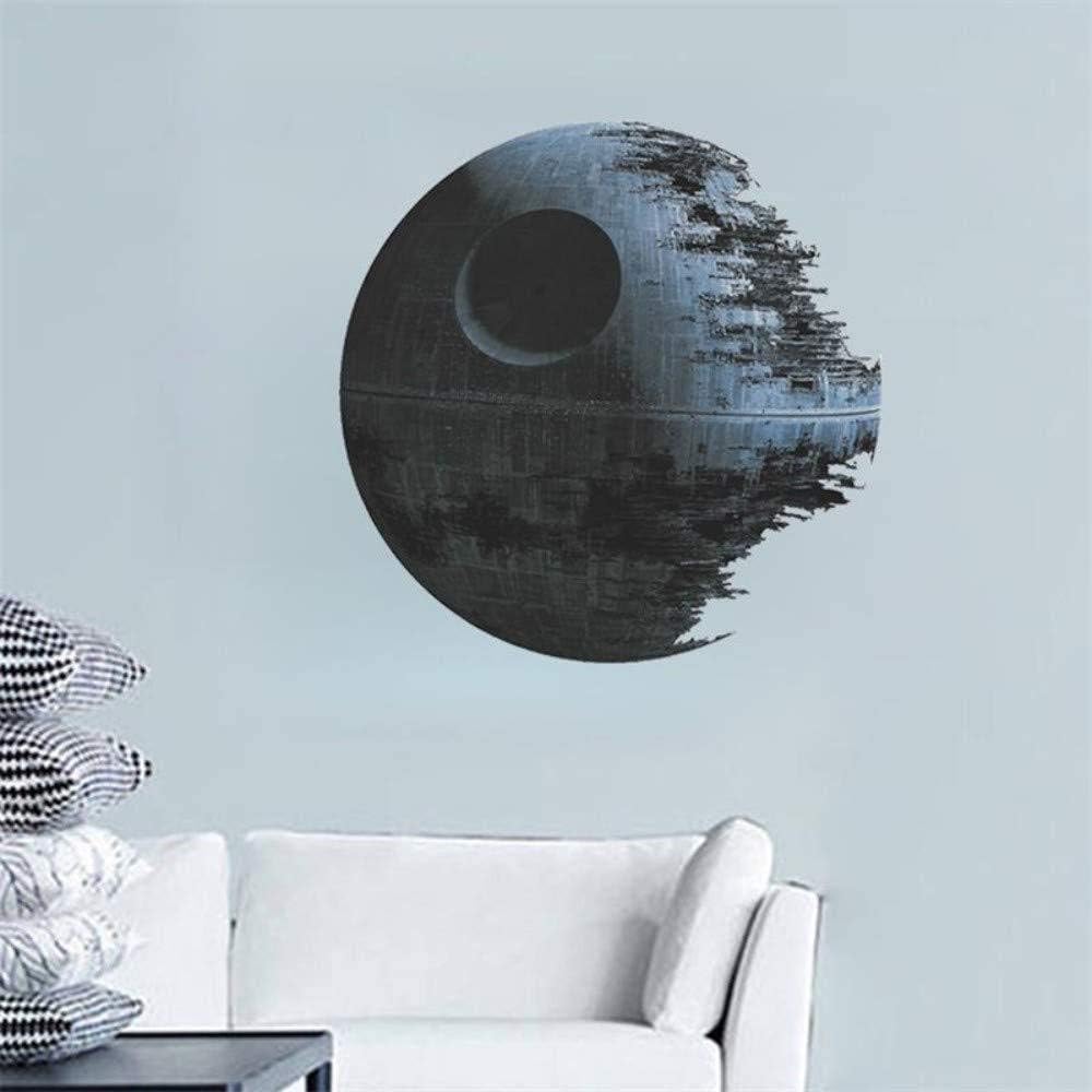 3D Death Star Star Wars Wall Sticker Removable 3D Wall Sticker Home Decor Art Clone Boy's Room Decor size 30x28 nc1441