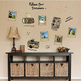 JM8246 Retro Camera & Photo Frames Wallsticker Stiker Dinding 50X70