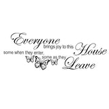 Modern Figures  Butterfly Wall Stickers Home Decor DIY Decals Decoration Black Wall Decals Inspiring Quotes Stickers Arts Inspirational Lettering for Room  Dz009 Size:39*57CM