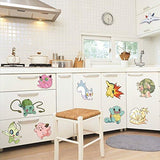 Pokemon Follow Post. Children Room Cabinet Decoration Cartoon of The Head of A Bed Wall Stickers size 50x70 ay7285