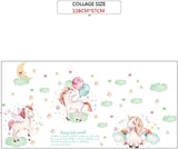 Decorazione Principessa Sognante Unicorno Camera Dei Bambini Ragazza Camera da Letto Adesivi Murali Caldi Sul Comodino size 50x70 sk7163