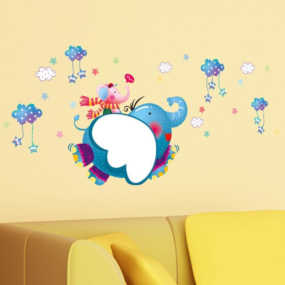 Pegatinas de pared y murales de dibujos animados Dumbo Pizarra Blanca Pegatina de pared para habitación de los niños, recámara de guardería, decoración de fondo autoadhesiva size 50x70 xls7137