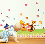 Ay992 JAAMSO ROYALS Winnie The Pooh Cartoon wall stickers for kids, wall stickers for kids room, kids wall stickers for kids room, kids room wall sticker (70CM x 50CM)