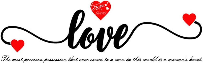 Heart Quote Wall Sticker size 30x60 dm3005