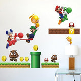 Mario Wall Sticker for Children's Room Home Decor Sticker size 45x60 ay621
