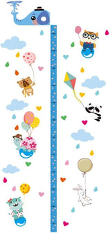 Tableau de Croissance des Enfants,En-Tête Amovible 3D EVA Elephant Enfants Hauteur Tableau Règle de la Taille Décoration Murale Amovible Autocullants Muraux de Dessins Animaux pour Chambre d'Enfants size 30x90 sk93002