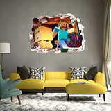 Kibi Minecraft Wall Sticker for Kids Wall Decal Minecraft 3D Wall Sticker Minecraft Wall Sticker size 50x70cm  aw6026