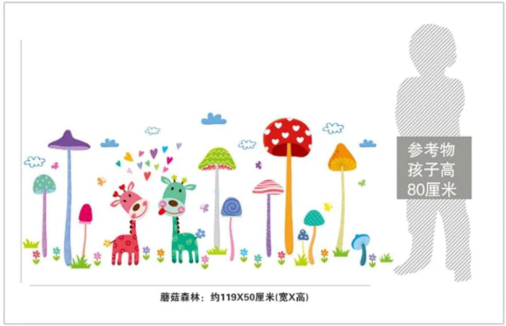 Wall Art Sticker, Wall Art Sticker, Children's Room, Nursery, Classroom Background, Wall Decoration, Children's Sticker, Removable Wall Sticker, size 50x70 xh1455c