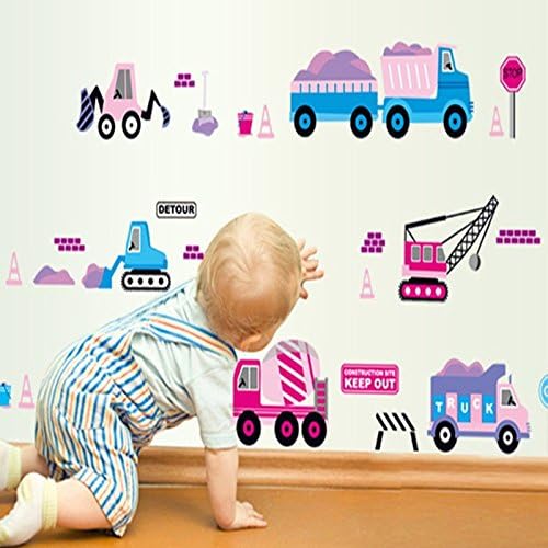 Wall Sticker Train Crane Hook  Removable Wall Vinyl Living Room Bedroom PVC Art Picture Murals Waterproof DIY Stick for Adults Teens Kids Nursery Baby size 50x60  ay7098