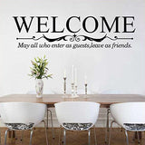 Art Decal: Wall Decal Life Quotes: Welcome size 30x60 dzr2008