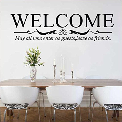 Art Decal: Wall Decal Life Quotes: Welcome size 30x60 dzr2008