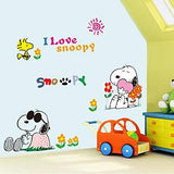 Wall Stickers Wall Decals, Lovely Snoopy PVC Wall Stickers size 50x70 ay7138