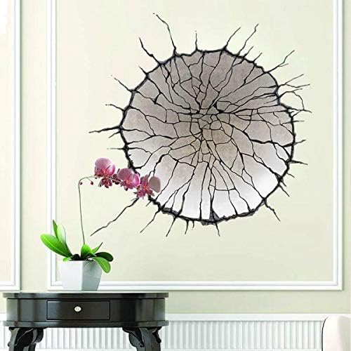 3d Broken Wall Crack Removeable Home Decor Creative Mural size 50x50  nc1475