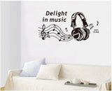 Jm8265 Generic Home Earphone Note Print Water Resistant Wall Sticker DIY Wallpaper