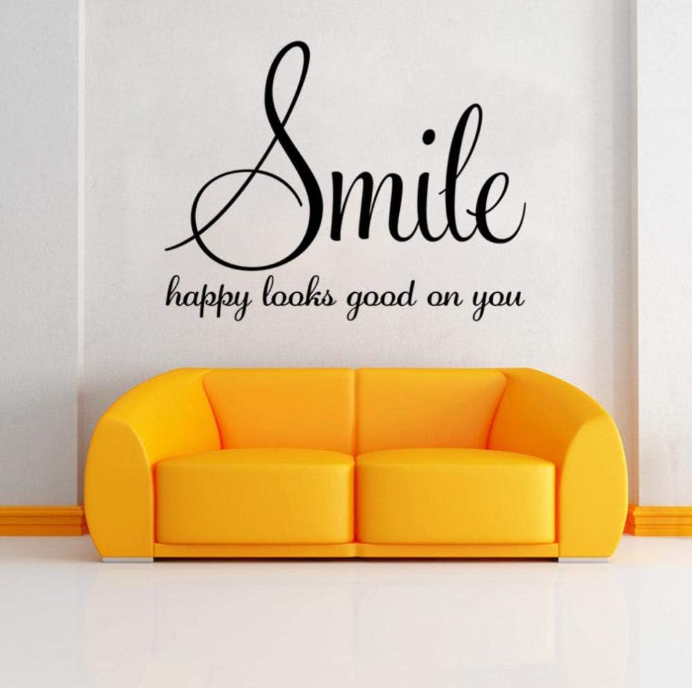 Family Words Smile Quotes Wall Sticker Poster Living Room Bedroom Wall Stickers Home Decoration Vinyl Wall Decals Quotes Sayings ize 58 × 45 cm dzr2110