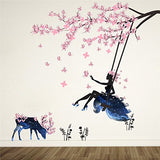 Charming Romantic Fairy Girl Wall Sticker zypa110