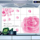 Kitchen Oil Proof Wall Sticker Heat Resistant Waterproof Self Adhesive Backsplash Cover for Kitchen Wall Protection