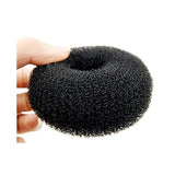 Hair Accessories (Hair Puff And Hair Donut) Combo For Women And Girls,20 gram, Black, Pack of 2
