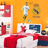 Creative Bedroom Wall Sticker - Cristiano Ronaldo Football size 60x90 df9906