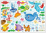 Undersea World Fish Removable Waterproof Wall Sticker For Kids Nursery Baby Room size 50x70 xls7206