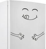Refrigerator Smile Sticker - Cartoon Small Fridge Sticker - Cute Sticker Fridge Happy Delicious Face Removable Kitchen Fridge Wall Stickers Art Cute Smile Wall Stickers Refrigerator size 15x60 dz026