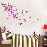 Peach Blossom Plum Flower Floral Wall Sticker Decal Decor Removable Wallpaper size 50x70 jm8010