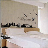 Ay 1912 City Silhouette Wall Stickers For Living Room Bedroom Study Room Home Decor - Beautiful Flight Of Sydney