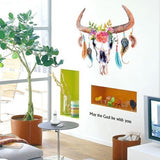 Abstract Floral & Feather Decor/Wall Art- XY8045
