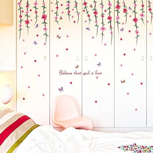 SAMHEZ SK7077 Falling Flower Wall Sticker [50 x 70 cm]