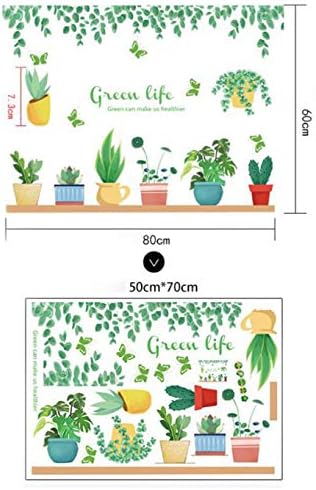 Fresh Potted Plants Wall Decal size 50x70 sk7195