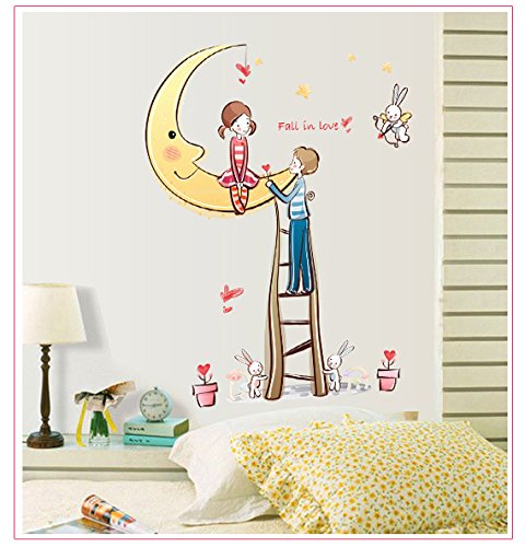 Oren Empower Love, Romance on Their Best Side Wall Sticker size 50x70 ay7066