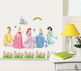 Princess Wall Stickers for Kids Rooms Home Decoration Model ABC1018