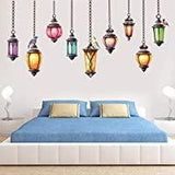 Fashion arab droplight Wall Stickers For Living Room Diy 3d Home Decor JM7342