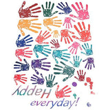 Ketsicart 1X(Color Handprint Wall Stickers,