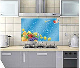 Kitchen Oil Proof Wall Sticker Heat Resistant Waterproof Self Adhesive Backsplash Cover for Kitchen Wall Protection