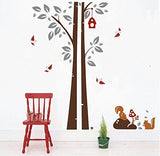 Tree Wall Sticker Squirrel Home Decor WallSticker ay848