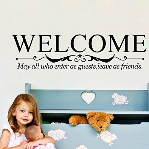 Art Decal: Wall Decal Life Quotes: Welcome size 30x60 dzr2008
