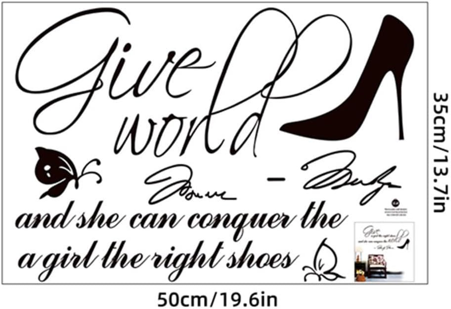 1pc Inspirational Wall Stickers, Motivational Wall Decals, Peel And Stick Vinyl Wall Quotes Stickers, Removable Positive Saying Word Decal For Bedroom Office School Classroom  size 50x70 dm350030
